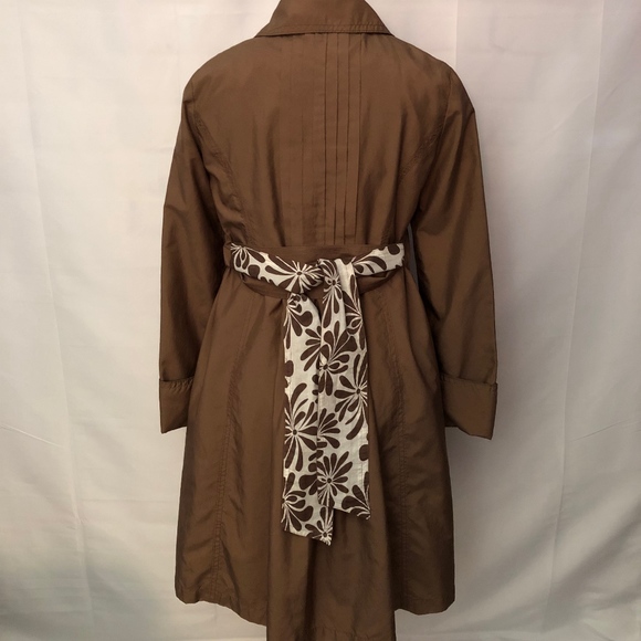 Zara Lightweight Trench Coat.  Brown.  Size Small - Picture 3 of 8